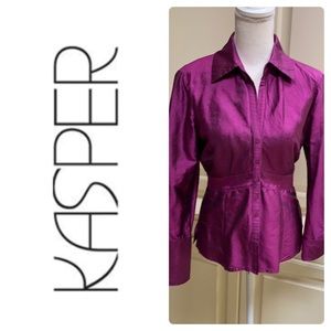 100% Silk Top by Kasper